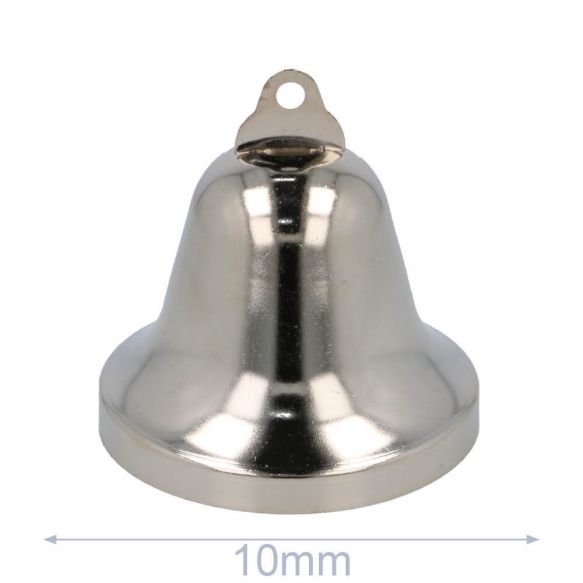 Bell-shaped Bells - Silver - 10mm