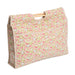 Craft Bag with Wooden Handles: Floral Button
