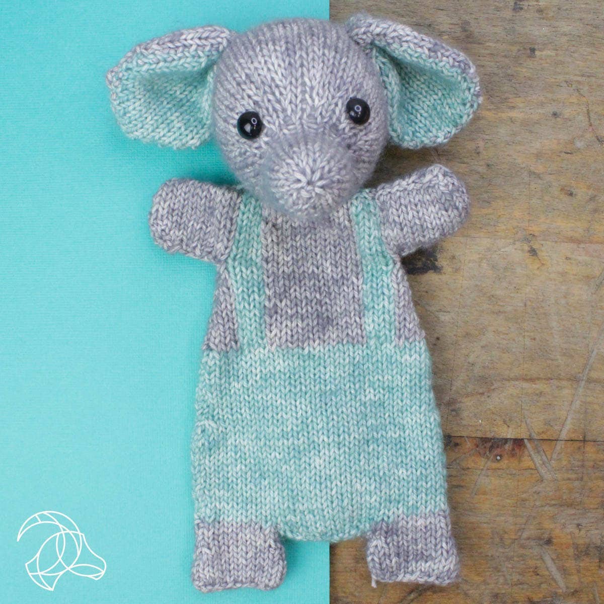 Sonny Elephant Cuddle Toy Knitting Kit - Hardicraft