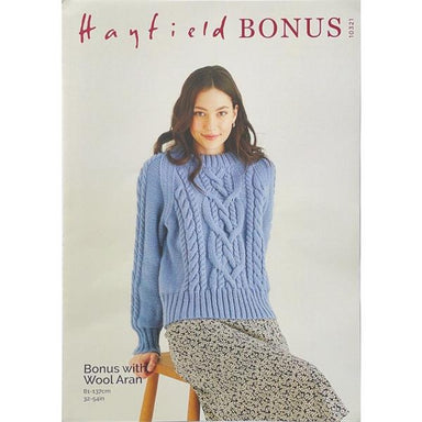 Hayfield Pattern #10321 Sweater in Aran