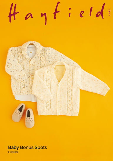 Hayfield Pattern 5442 Cardigans in Hayfield Baby Bonus Spots DK