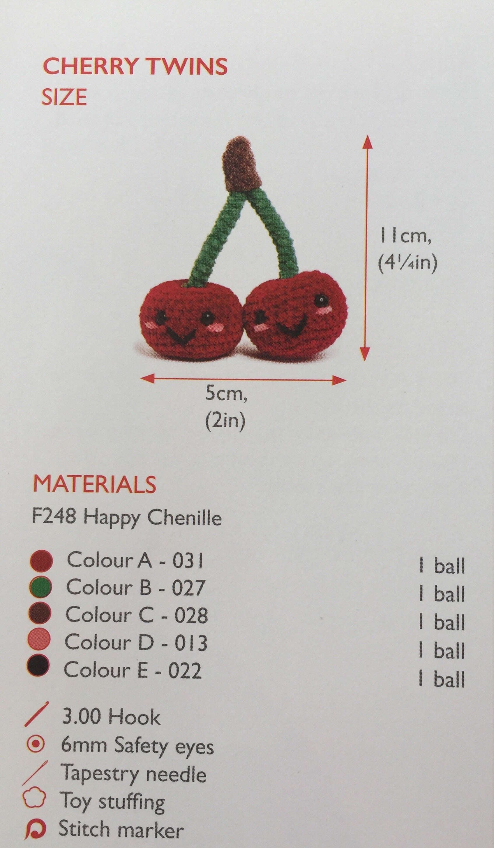 Sirdar Happy Chenille Book 2 - Fruit & Veg