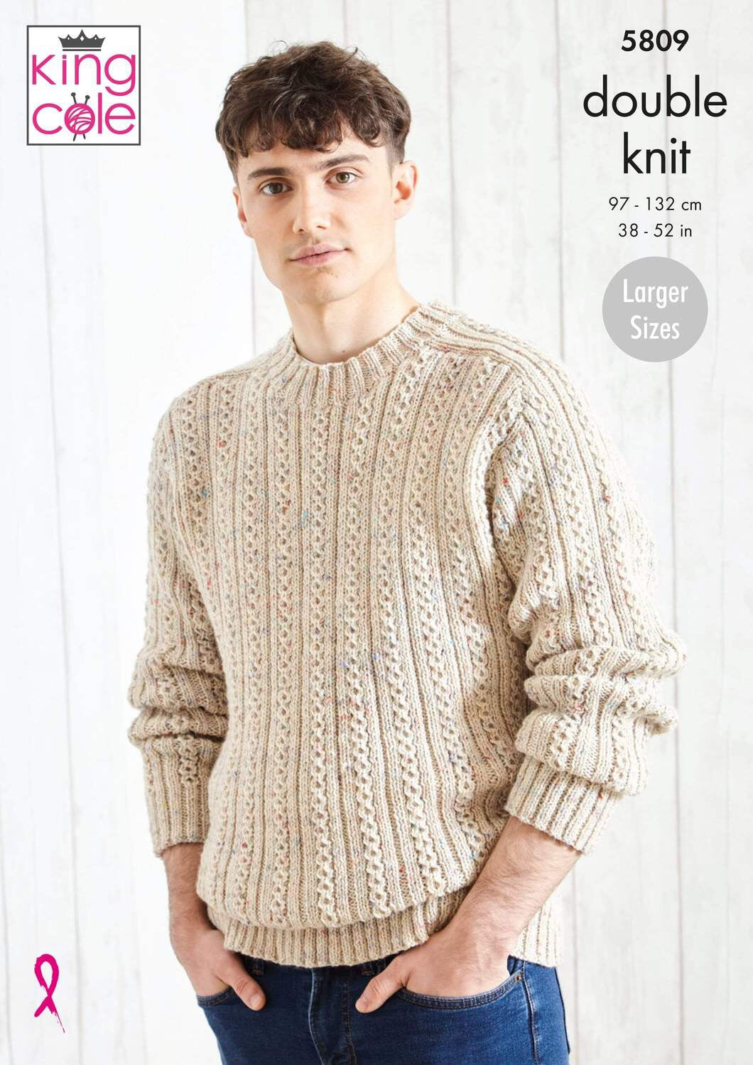 King Cole Pattern 5809 Jumpers in Merino DK