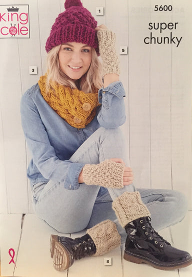 King Cole Pattern 5600 Accessories in Super Chunky