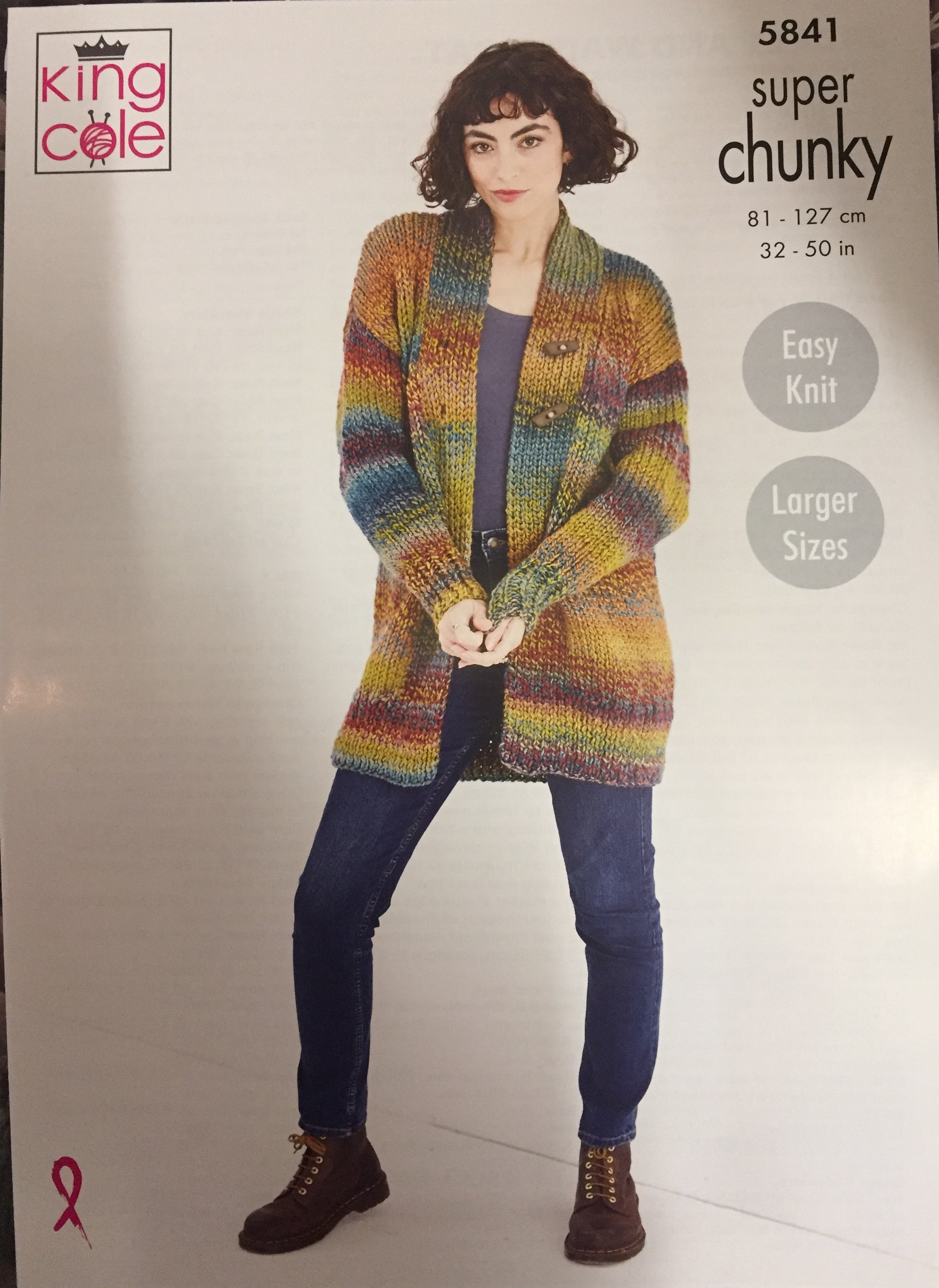 King Cole Pattern 5841 Jacket & Waistcoat Knitted in Explorer Super Chunky