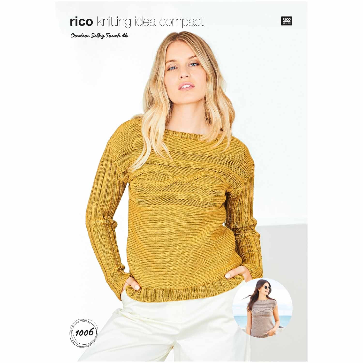 Rico Pattern 1006 Sweater and Top in Rico Creative Silky Touch DK