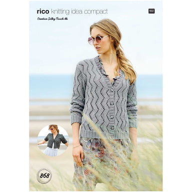 Rico Pattern 868 Ladies cardigans in Creative Silky Touch DK