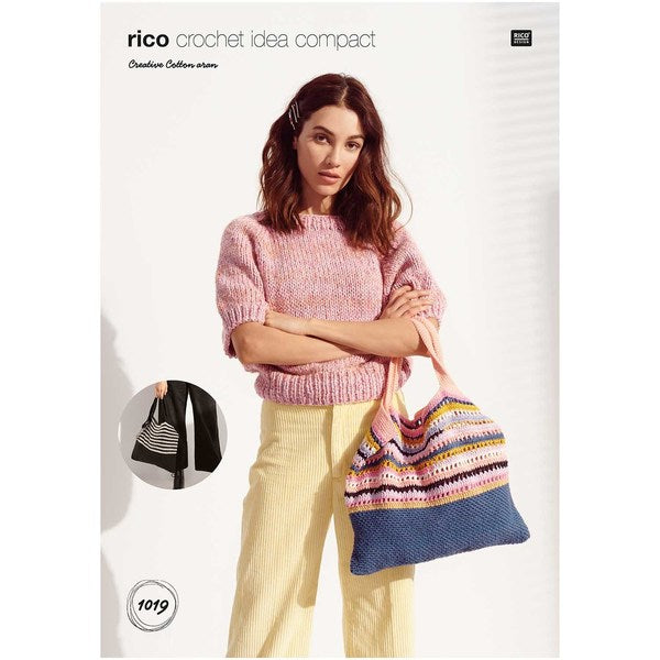 Rico Crochet Ideas 1019 - Tote Bags in Cotton Aran