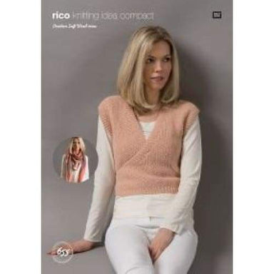 Rico Pattern 655 Waistcoat & Shawl in Soft Wool Aran