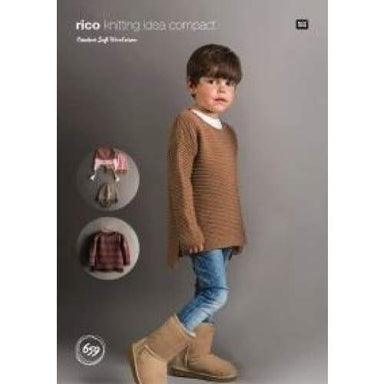 Rico Pattern 659 Childs Sweater & Hat in Soft Wool Aran