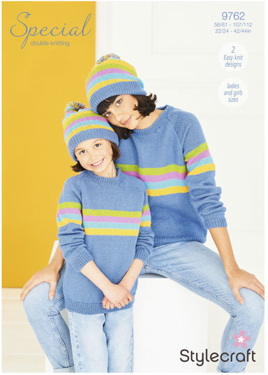 Stylecraft 9762 Sweater and Hat in Special DK