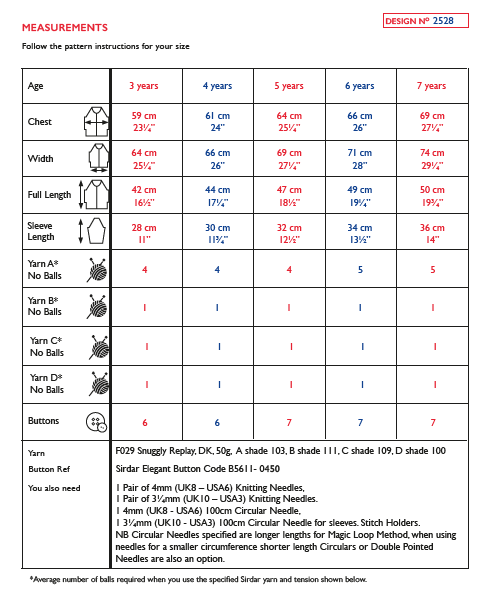 Sirdar 2528 Girl's Cardigan in Snuggly Replay