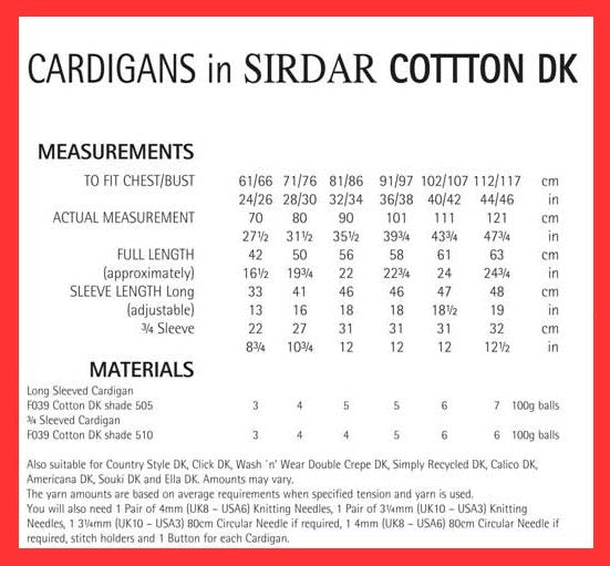 Sirdar 7085 Sirdar Cotton DK Cardigan