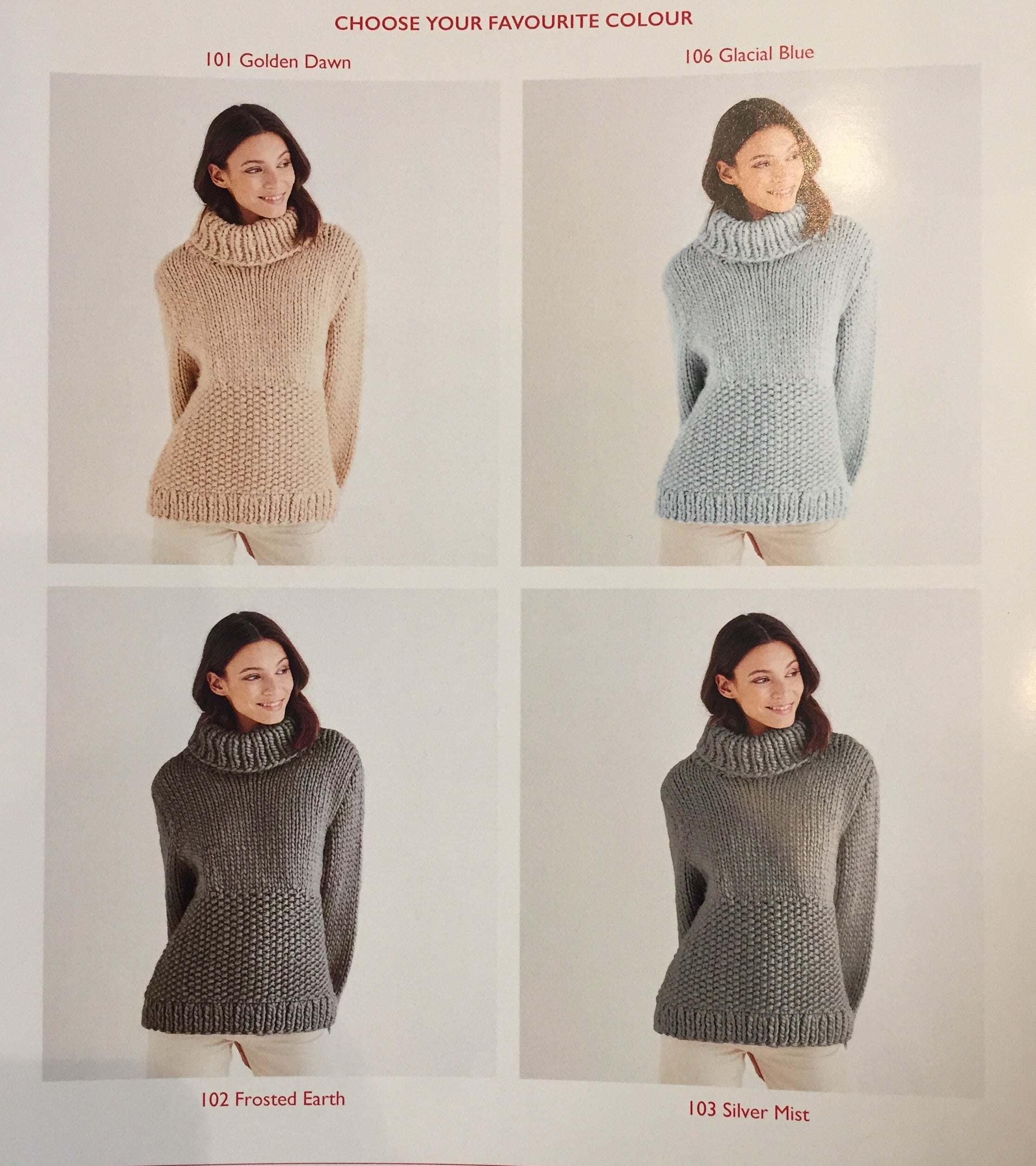 Sirdar Pattern 10186 Roll Neck Sweater in Adventure Super Chunky