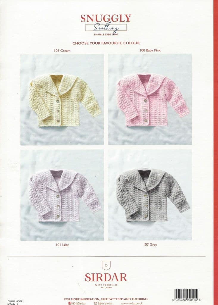 Sirdar Pattern 5316 Crochet Jacket