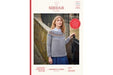 Sirdar 10154 Women's Fairisle Yoke Sweater in Haworth Tweed DK