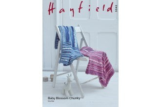 Hayfield 5342 Blanket in Baby Blossom Chunky
