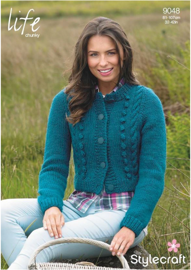 Stylecraft 9048 Women's Cardigan in Life Chunky