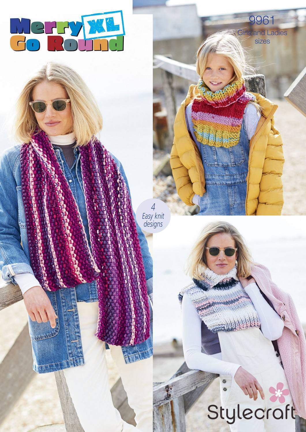 Stylecraft Pattern 9961 Ladies Accessories in Merry Go Round XL (Super Chunky)